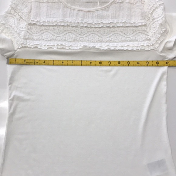 H&M Ivory Lace-Yoke Top - Picture 8 of 9
